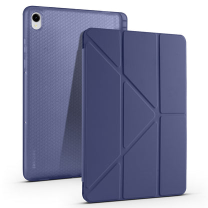 Galaxy Tab S11 Kılıf Zore Tri Folding Kalem Bölmeli Standlı Kılıf