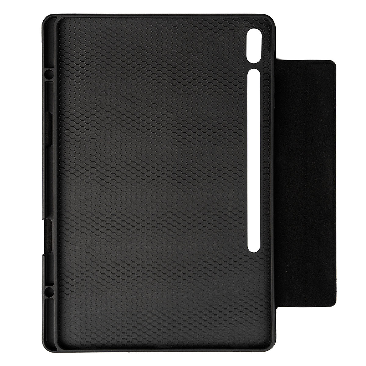 Galaxy Tab S7 FE LTE (T737-T736-T733-T730) Zore Border Keyboard Bluetooh Bağlantılı Standlı Klavyeli Tablet Kılıfı Siyah