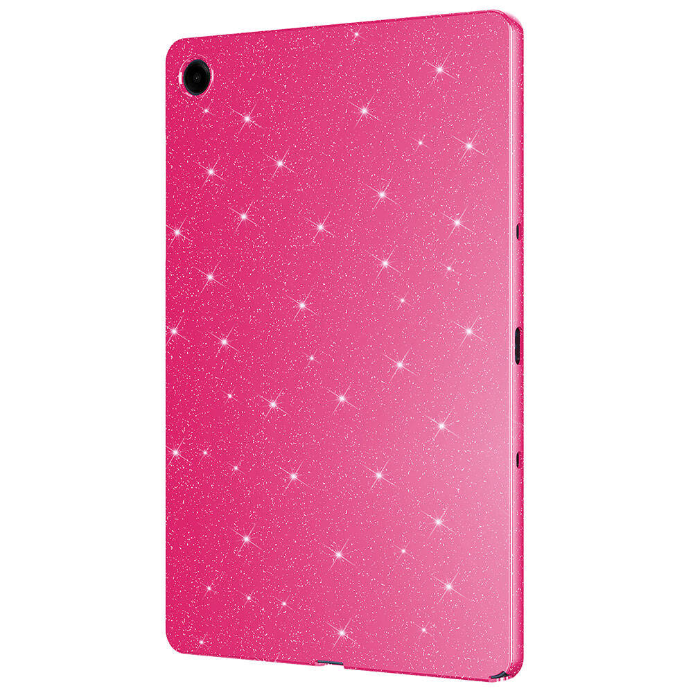 Galaxy Tab S8 Simli Parlak Görünümlü Zore Tablet Koton Kılıf Pembe Koyu