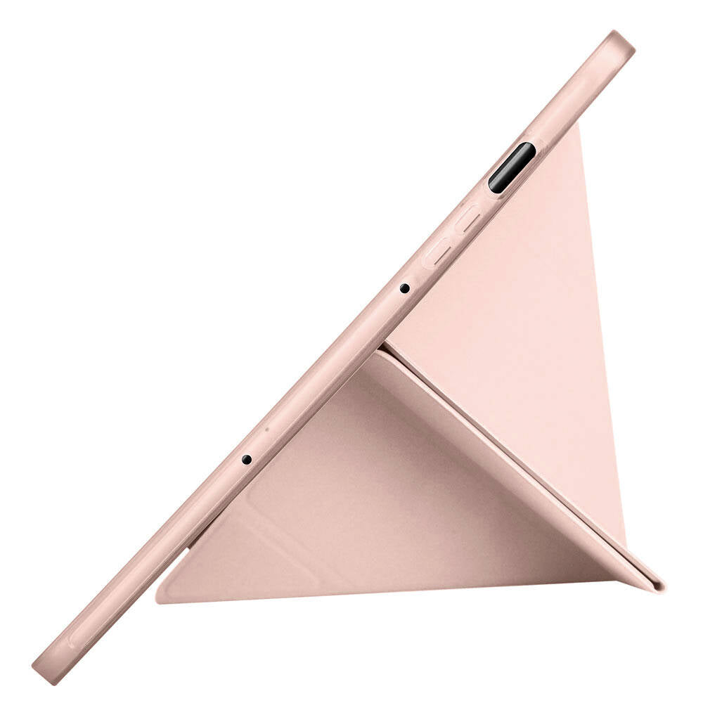 Galaxy Tab S9 FE Kılıf Zore Tri Folding Kalem Bölmeli Standlı Kılıf Lacivert