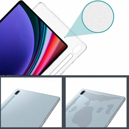 Galaxy Tab S9 FE Plus Kılıf Zore Tablet Süper Silikon Kapak Renksiz