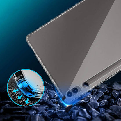 Galaxy Tab S9 FE Plus Kılıf Zore Tablet Süper Silikon Kapak Renksiz