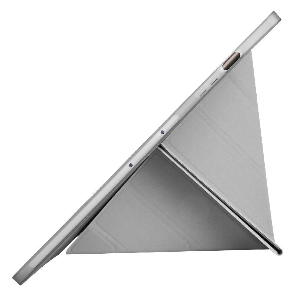 Galaxy Tab S9 FE Plus Kılıf Zore Tri Folding Kalem Bölmeli Standlı Kılıf Mavi