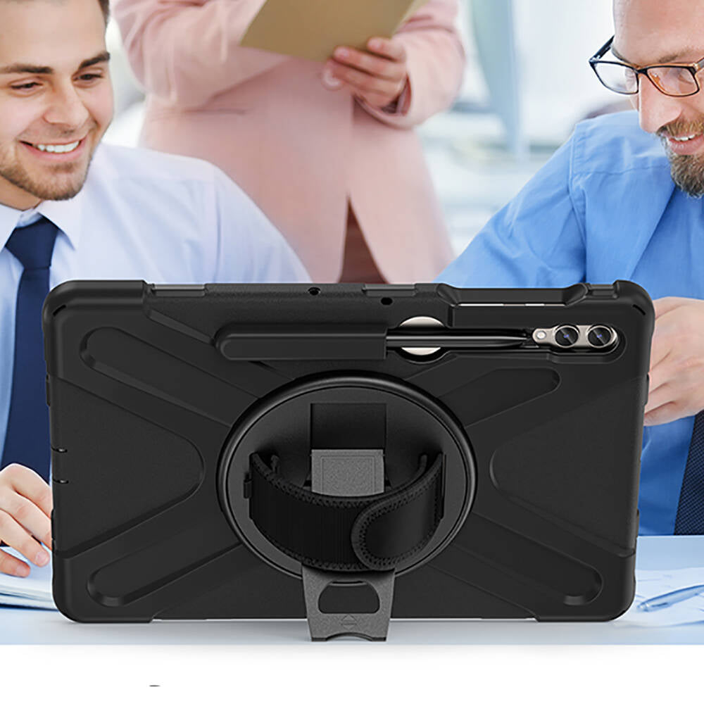 Galaxy Tab S9 FE Plus Zore Defender Tablet Silikon Siyah