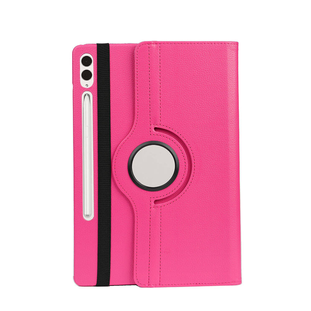 Galaxy Tab S9 FE Plus Zore Dönebilen Standlı Kılıf Lacivert