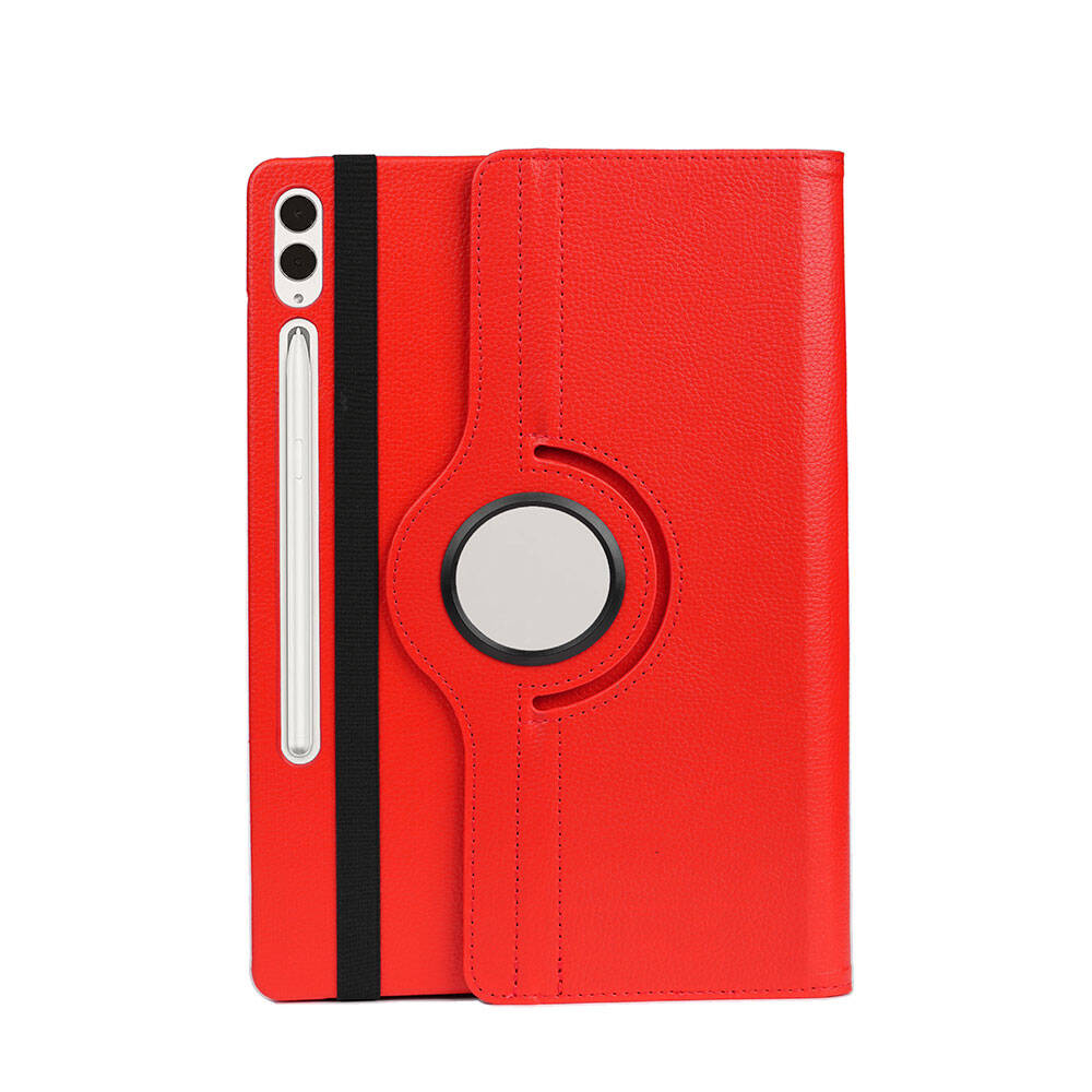 Galaxy Tab S9 FE Plus Zore Dönebilen Standlı Kılıf Siyah