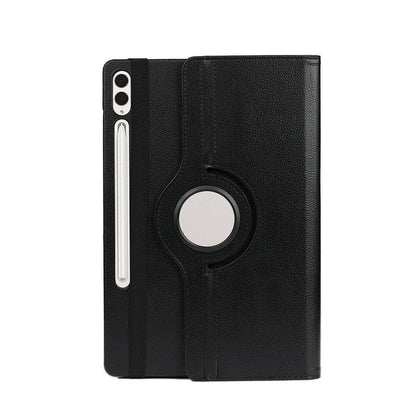Galaxy Tab S9 FE Plus Zore Dönebilen Standlı Kılıf Siyah