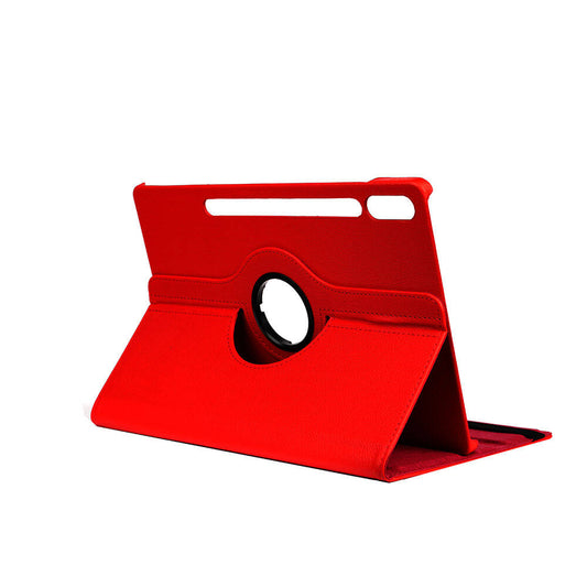 Galaxy Tab S9 FE Plus Zore Dönebilen Standlı Kılıf Kırmızı