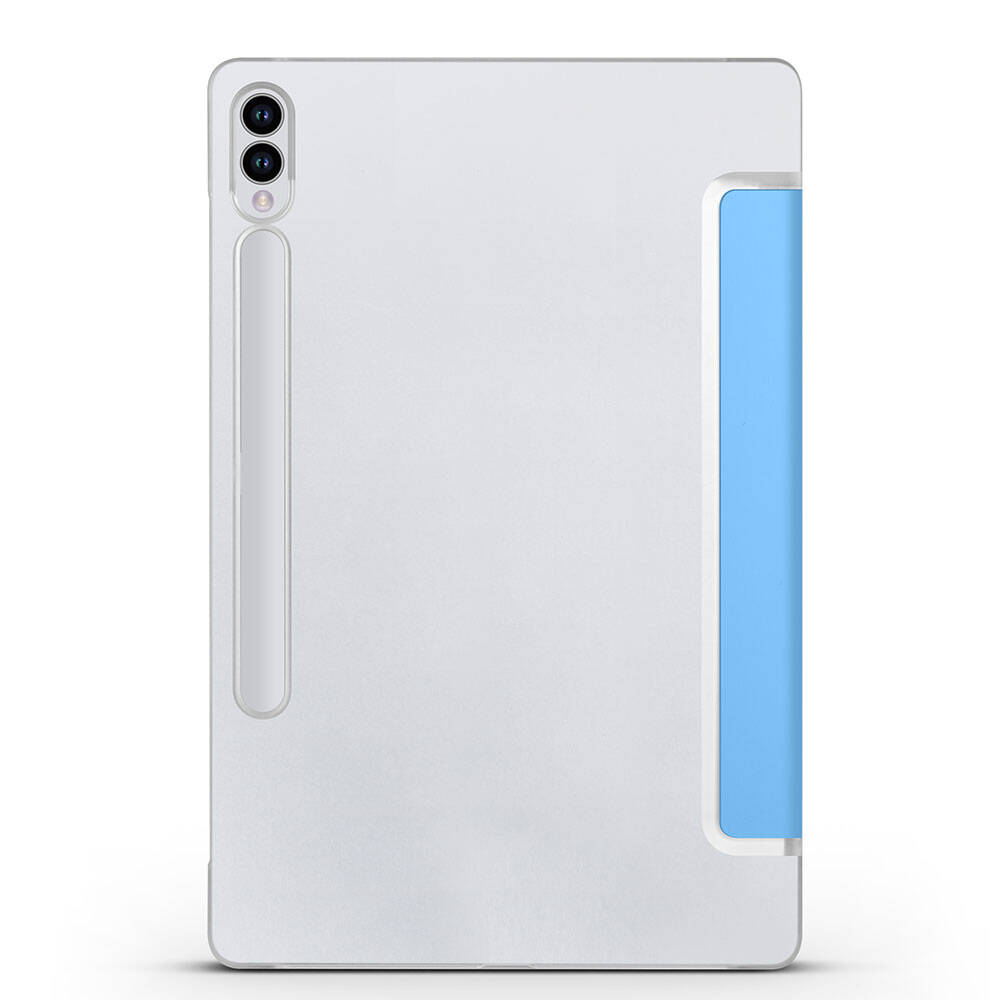 Galaxy Tab S9 FE Plus Zore Smart Cover Standlı 1-1 Kılıf Gri