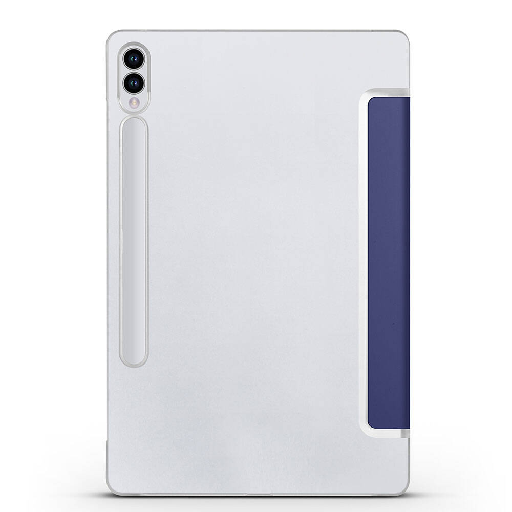 Galaxy Tab S9 FE Plus Zore Smart Cover Standlı 1-1 Kılıf Gri