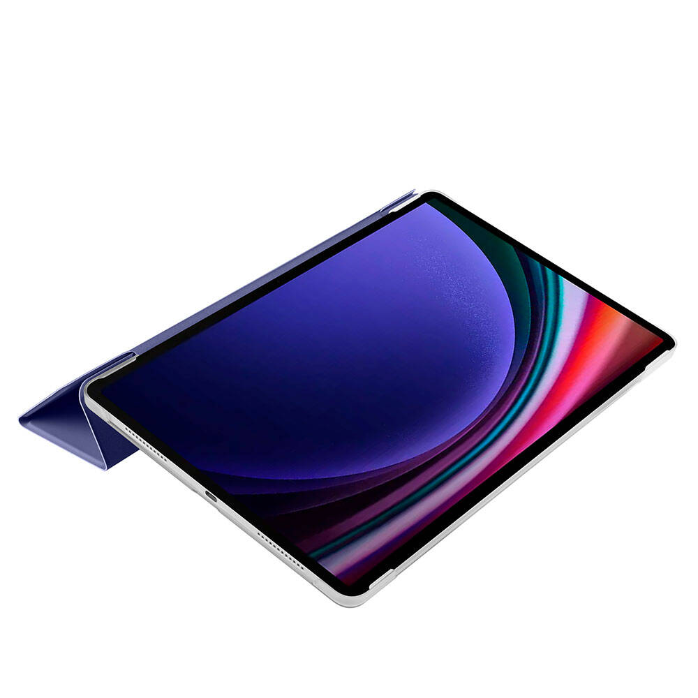 Galaxy Tab S9 FE Plus Zore Smart Cover Standlı 1-1 Kılıf Gri