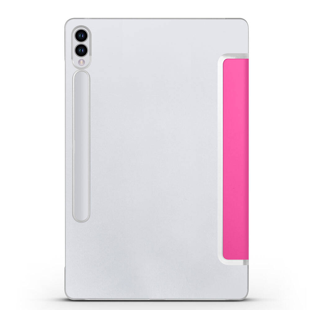 Galaxy Tab S9 FE Plus Zore Smart Cover Standlı 1-1 Kılıf Pembe