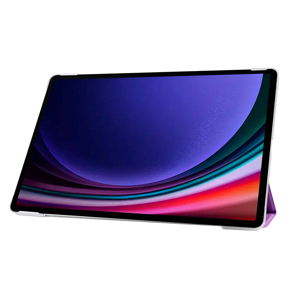 Galaxy Tab S9 FE Plus Zore Smart Cover Standlı 1-1 Kılıf Gri