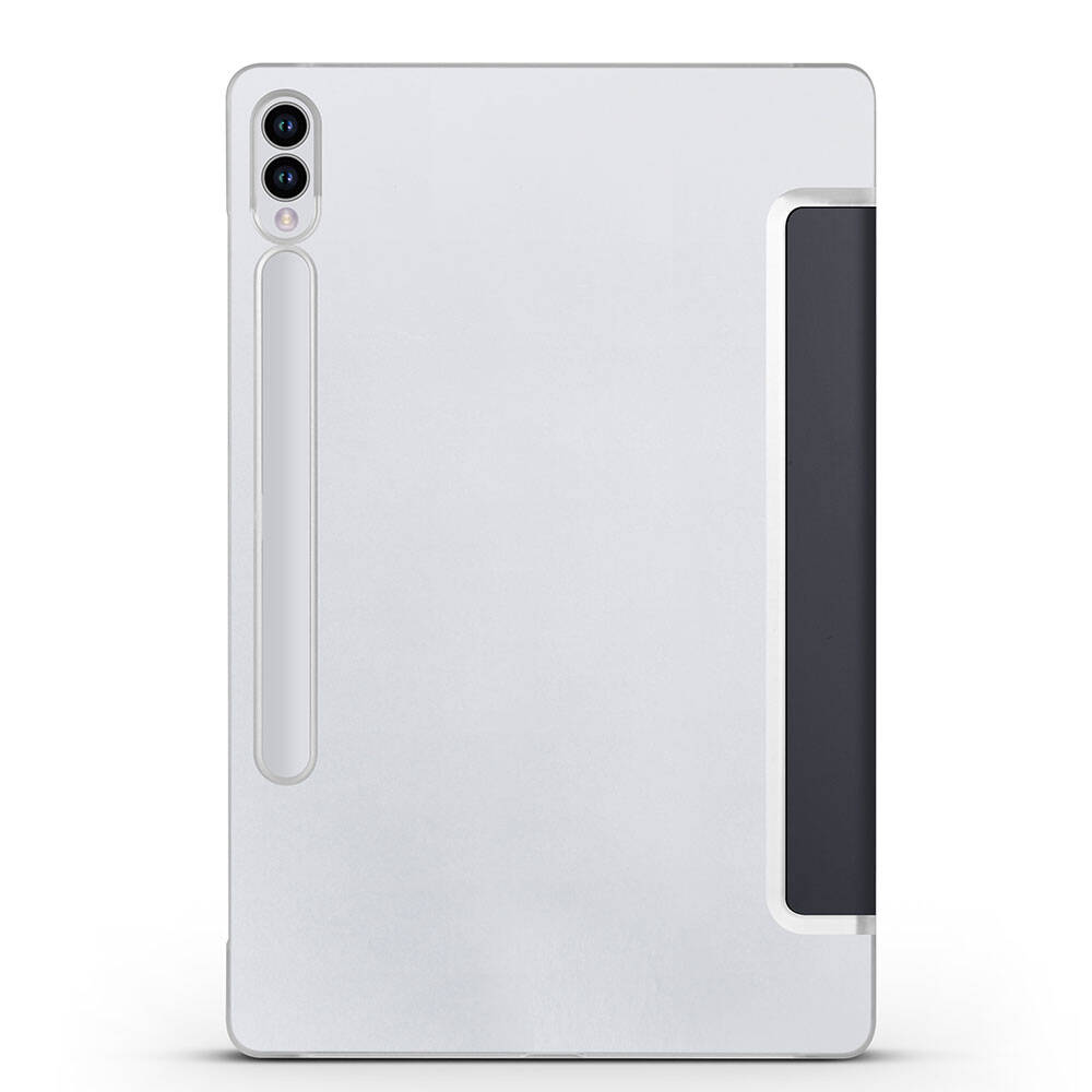 Galaxy Tab S9 FE Plus Zore Smart Cover Standlı 1-1 Kılıf Gri