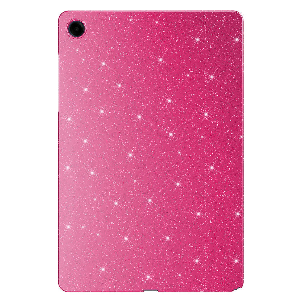 Galaxy Tab S9 FE Simli Parlak Görünümlü Zore Tablet Koton Kılıf Pembe