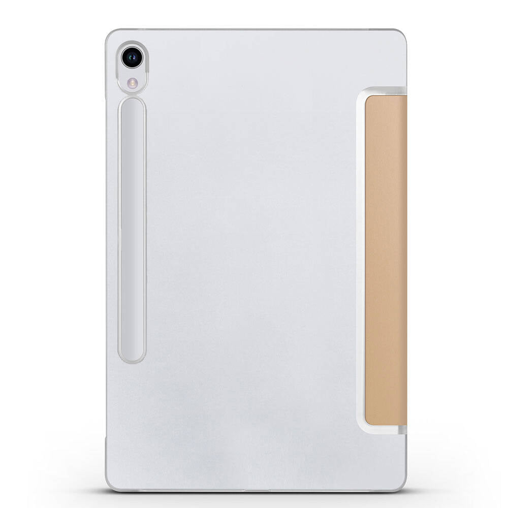 Galaxy Tab S9 FE Zore Smart Cover Standlı 1-1 Kılıf Gold