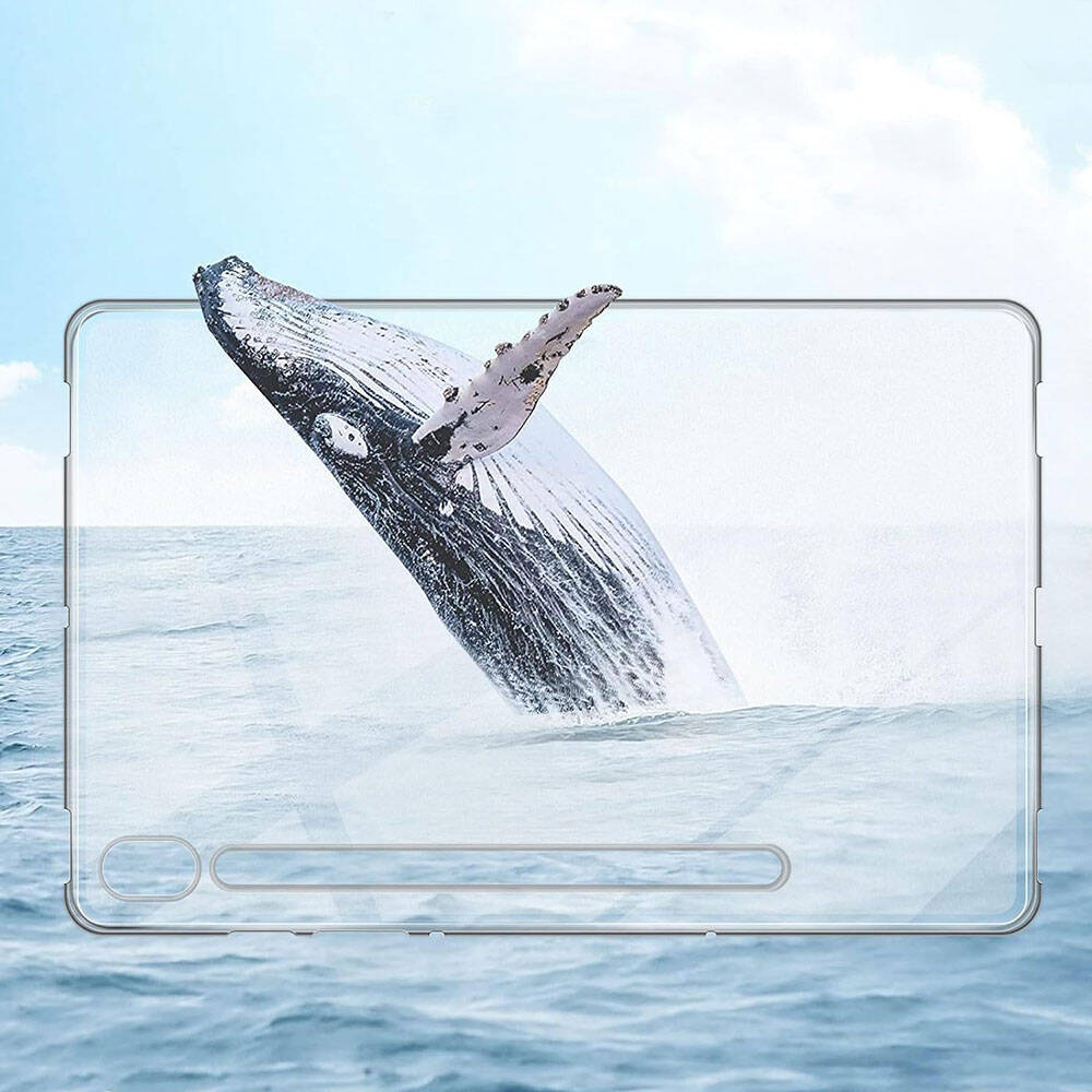 Galaxy Tab S9 Kılıf Zore Tablet Süper Silikon Kapak Renksiz