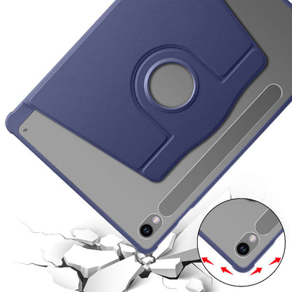 Galaxy Tab S9 Kılıf Zore Termik Kalem Bölmeli Dönebilen Standlı Kılıf Lacivert