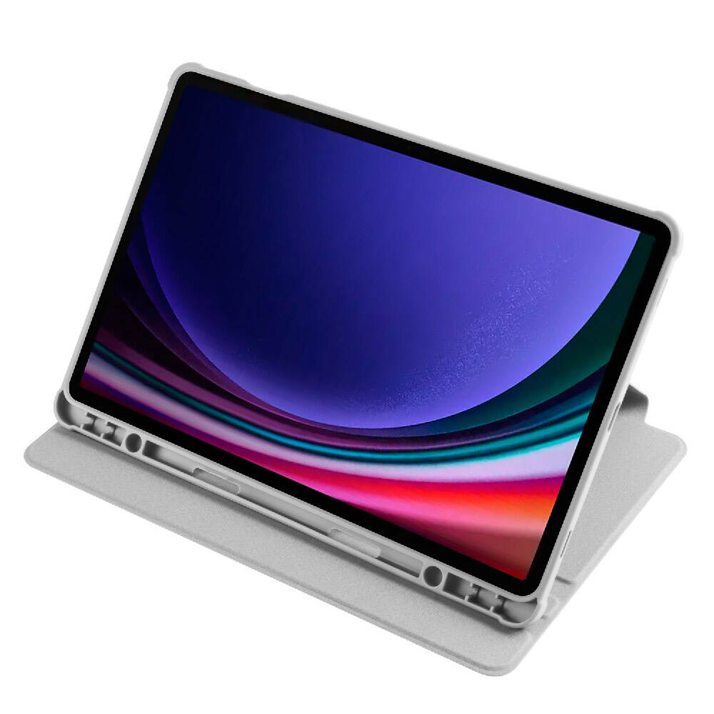 Galaxy Tab S9 Kılıf Zore Termik Kalem Bölmeli Dönebilen Standlı Kılıf Lacivert