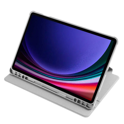 Galaxy Tab S9 Kılıf Zore Termik Kalem Bölmeli Dönebilen Standlı Kılıf Lacivert