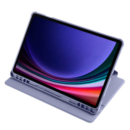 Galaxy Tab S9 Kılıf Zore Termik Kalem Bölmeli Dönebilen Standlı Kılıf Pembe