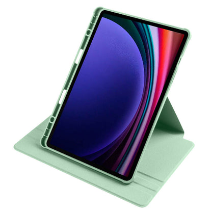 Galaxy Tab S9 Kılıf Zore Termik Kalem Bölmeli Dönebilen Standlı Kılıf Lacivert