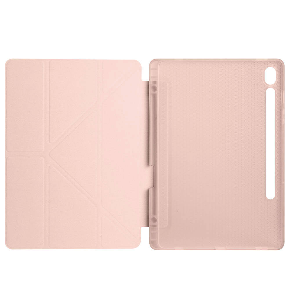 Galaxy Tab S9 Kılıf Zore Tri Folding Kalem Bölmeli Standlı Kılıf Yeşil