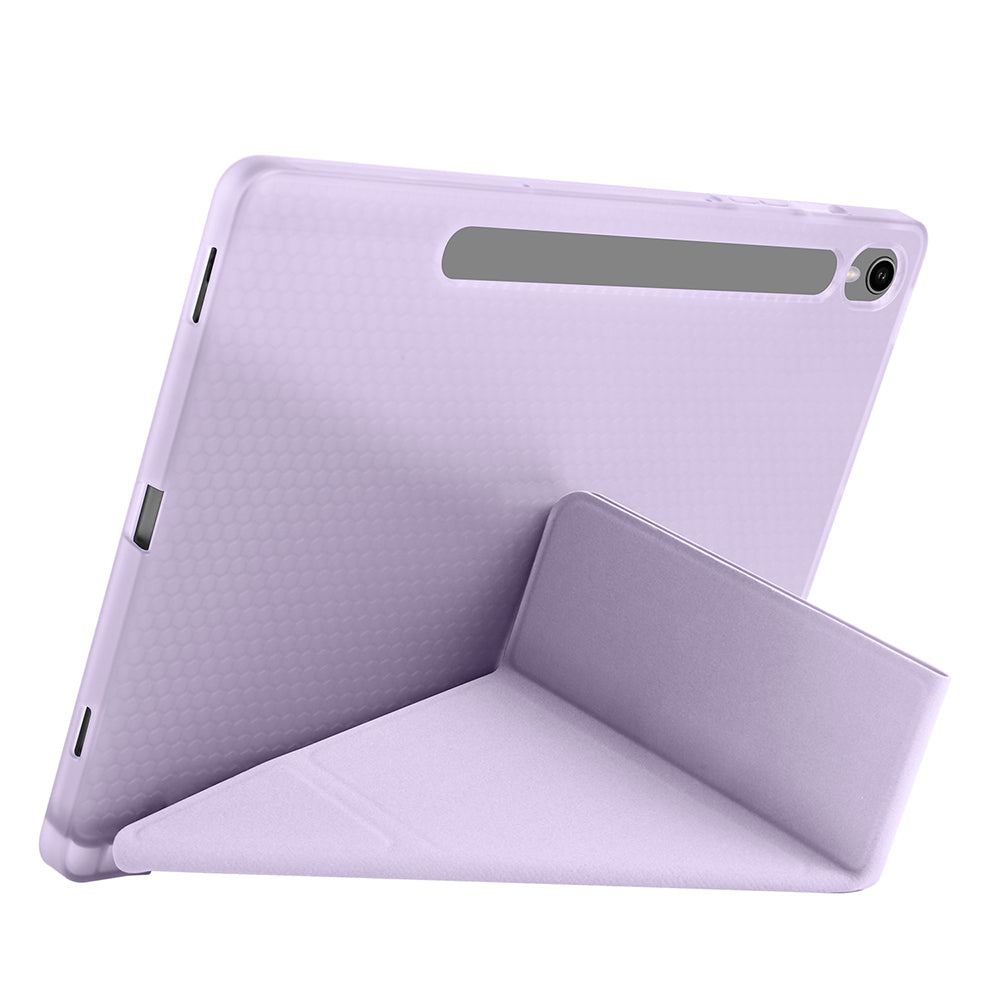 Galaxy Tab S9 Kılıf Zore Tri Folding Kalem Bölmeli Standlı Kılıf Yeşil