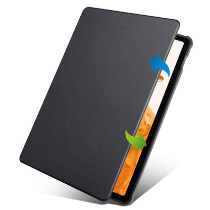 Galaxy Tab S9 Plus Kılıf Zore Termik Kalem Bölmeli Dönebilen Standlı Kılıf Siyah