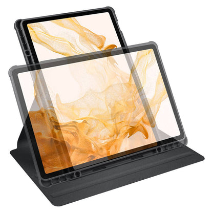 Galaxy Tab S9 Plus Kılıf Zore Termik Kalem Bölmeli Dönebilen Standlı Kılıf Pembe