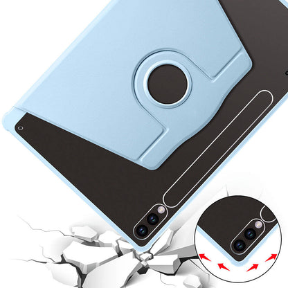 Galaxy Tab S9 Plus Kılıf Zore Termik Kalem Bölmeli Dönebilen Standlı Kılıf Pembe