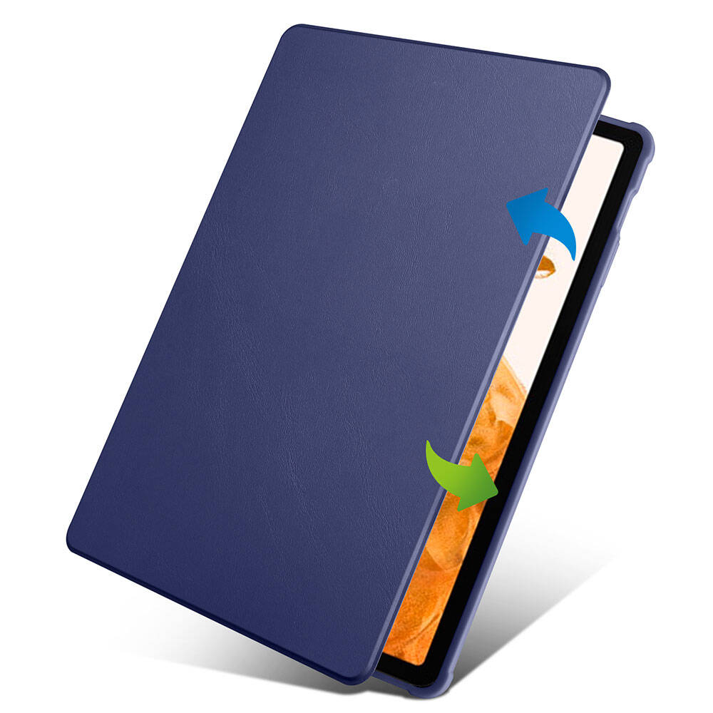 Galaxy Tab S9 Plus Kılıf Zore Termik Kalem Bölmeli Dönebilen Standlı Kılıf Pembe