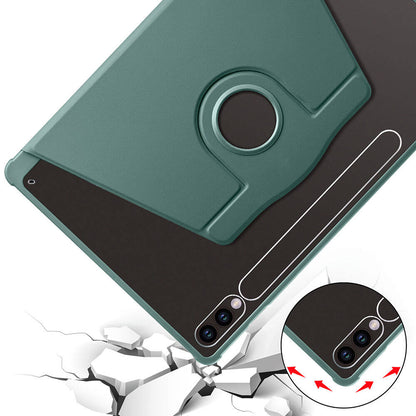 Galaxy Tab S9 Plus Kılıf Zore Termik Kalem Bölmeli Dönebilen Standlı Kılıf Pembe