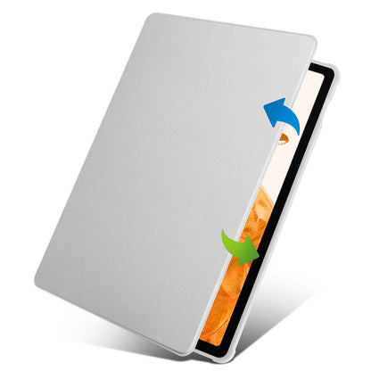 Galaxy Tab S9 Plus Kılıf Zore Termik Kalem Bölmeli Dönebilen Standlı Kılıf Açık Yeşil