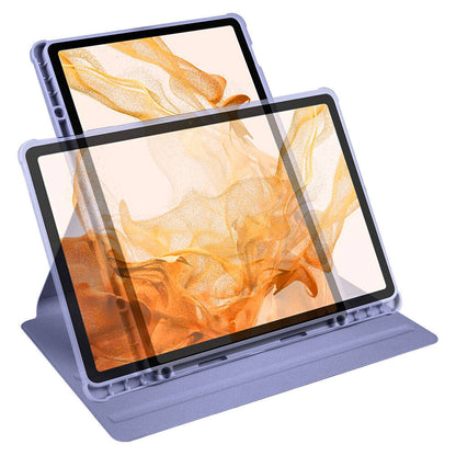 Galaxy Tab S9 Plus Kılıf Zore Termik Kalem Bölmeli Dönebilen Standlı Kılıf Siyah