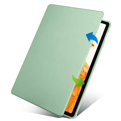 Galaxy Tab S9 Plus Kılıf Zore Termik Kalem Bölmeli Dönebilen Standlı Kılıf Gri