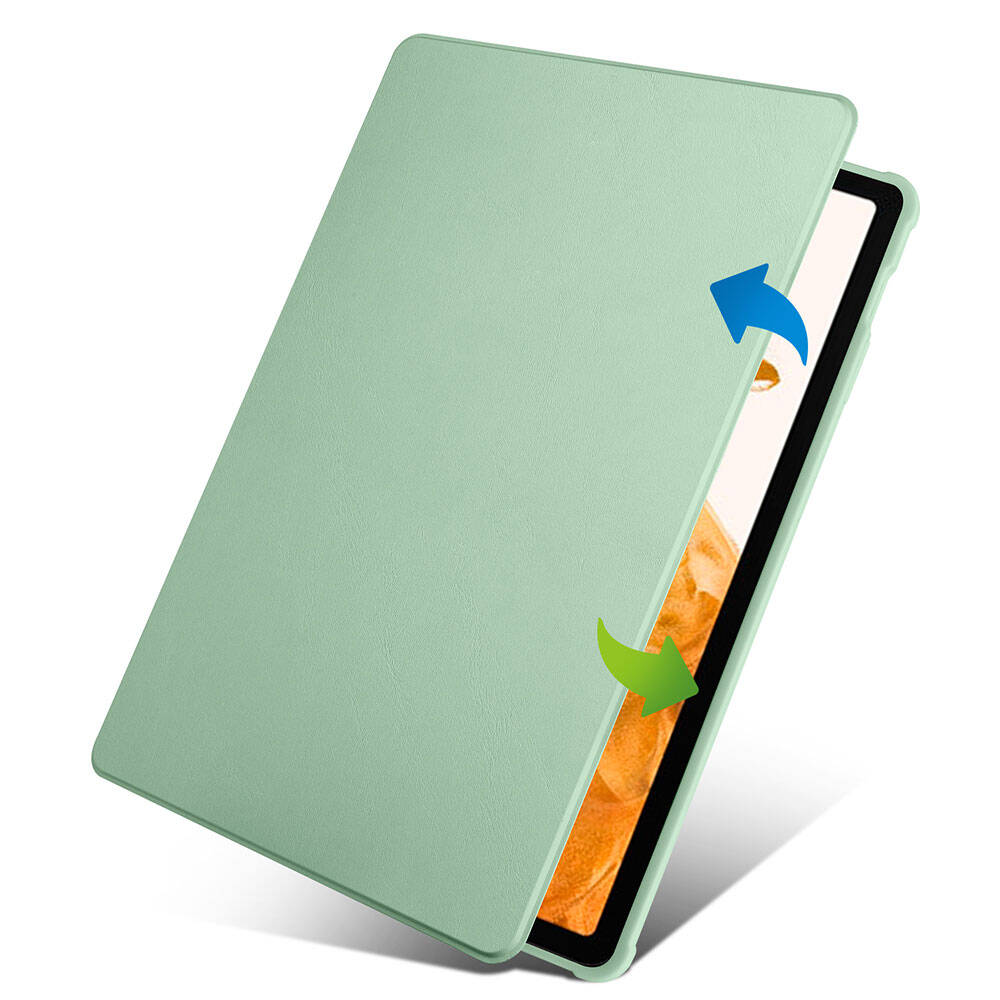 Galaxy Tab S9 Plus Kılıf Zore Termik Kalem Bölmeli Dönebilen Standlı Kılıf Lacivert