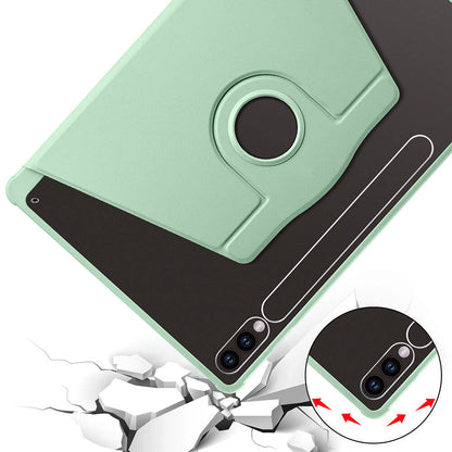 Galaxy Tab S9 Plus Kılıf Zore Termik Kalem Bölmeli Dönebilen Standlı Kılıf Pembe