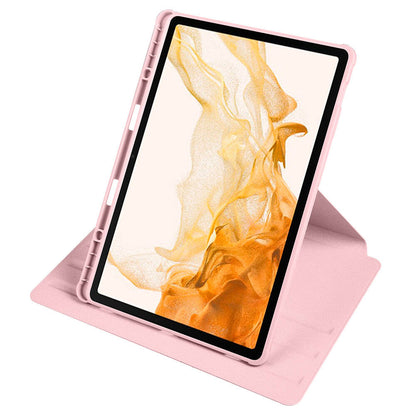 Galaxy Tab S9 Plus Kılıf Zore Termik Kalem Bölmeli Dönebilen Standlı Kılıf Lavendery Gray