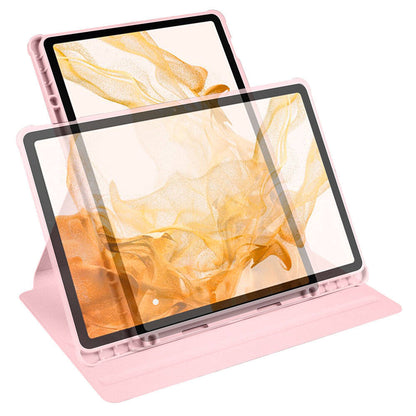 Galaxy Tab S9 Plus Kılıf Zore Termik Kalem Bölmeli Dönebilen Standlı Kılıf Lacivert