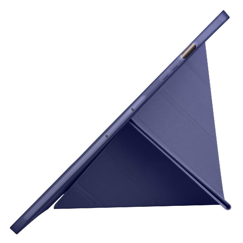 Galaxy Tab S9 Plus Kılıf Zore Tri Folding Kalem Bölmeli Standlı Kılıf Siyah