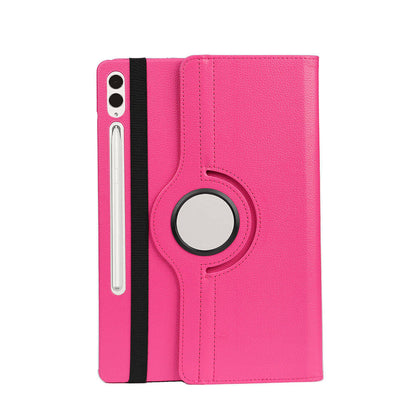 Galaxy Tab S9 Plus Zore Dönebilen Standlı Kılıf Kırmızı