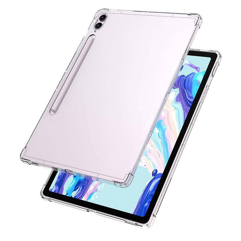Galaxy Tab S9 Ultra Kılıf Zore Tablet Nitro Anti Shock Silikon Kapak Renksiz