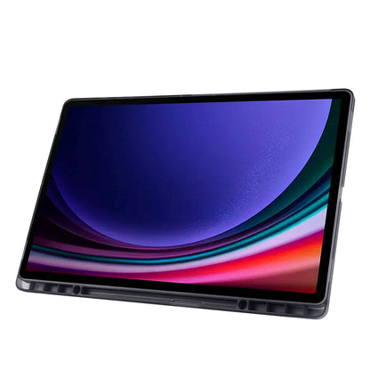 Galaxy Tab S9 Ultra Kılıf Zore Tri Folding Kalem Bölmeli Standlı Kılıf Koyu Yeşil