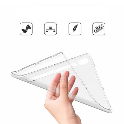 Galaxy Tab S9 Ultra SM-X910 Kılıf Zore Tablet Süper Silikon Kapak Renksiz