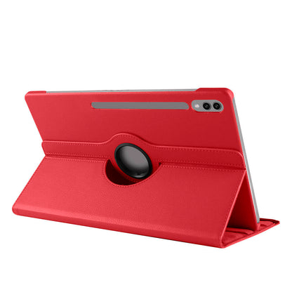 Galaxy Tab S9 Ultra SM-X910 Zore Dönebilen Standlı Kılıf Kırmızı