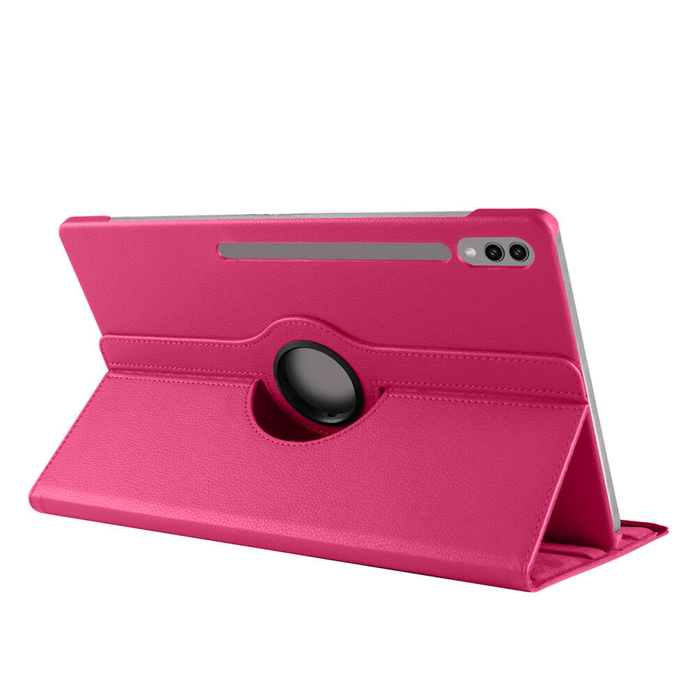 Galaxy Tab S9 Ultra SM-X910 Zore Dönebilen Standlı Kılıf Kırmızı