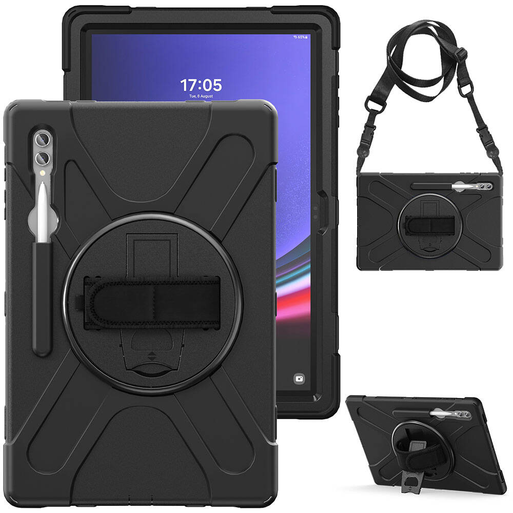 Galaxy Tab S9 Ultra Zore Defender Tablet Silikon Siyah