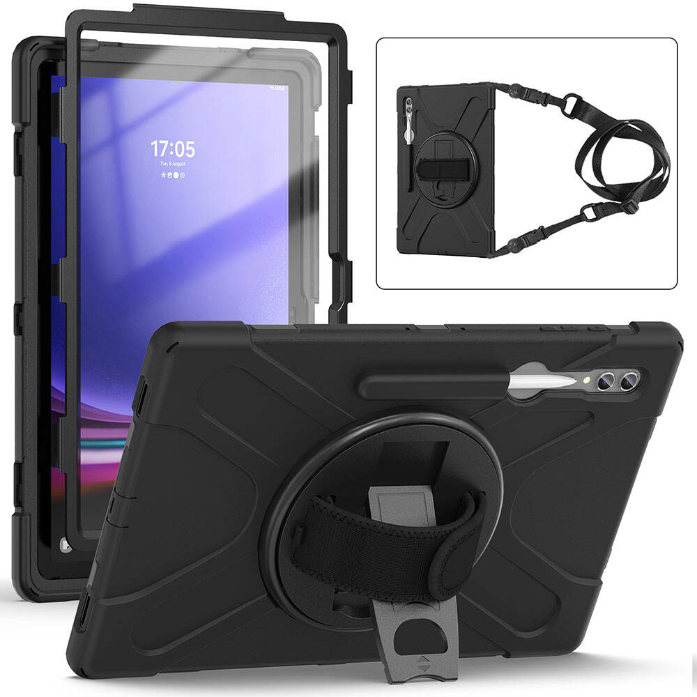 Galaxy Tab S9 Ultra Zore Defender Tablet Silikon Siyah
