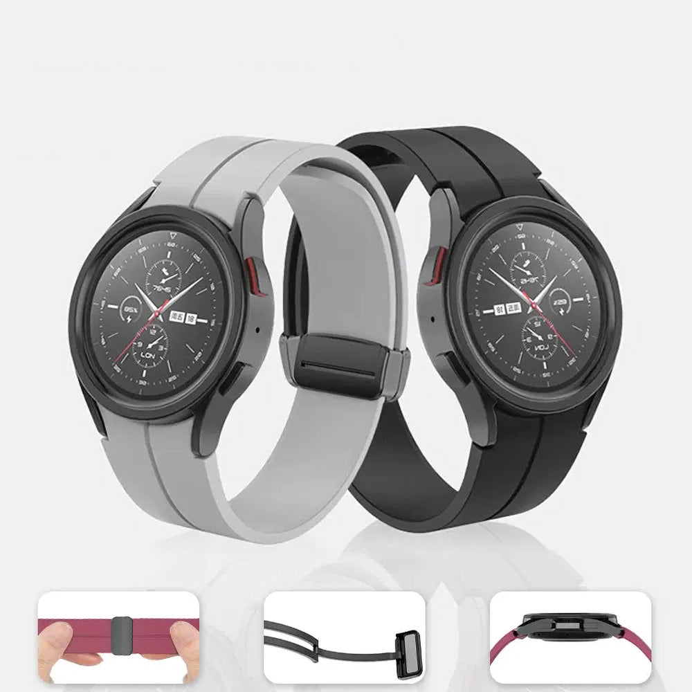 Galaxy Watch 4 Classic 42mm Zore KRD-84 Silikon Kordon Yeşil